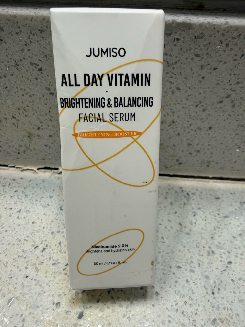 All Day Vitamin Brightening & Balancing Facial Serum — White with Gold Accents
